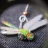Beautiful lightweight Jabebo dragonfly earrings pierced hooks - Image 2