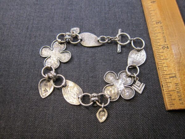 Wow! Gorgeous Silpada clover flowers bracelet solid sterling silver 925 - Image 3