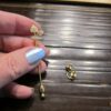 Beautiful Black Hills Gold leaf pendant stick pin earrings set 10K gold 2.6g - Image 3