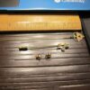 Beautiful Black Hills Gold leaf pendant stick pin earrings set 10K gold 2.6g - Image 4