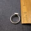 Size 6 beautiful sterling silver ring w/ square pink stone garnet or tourmaline - Image 3