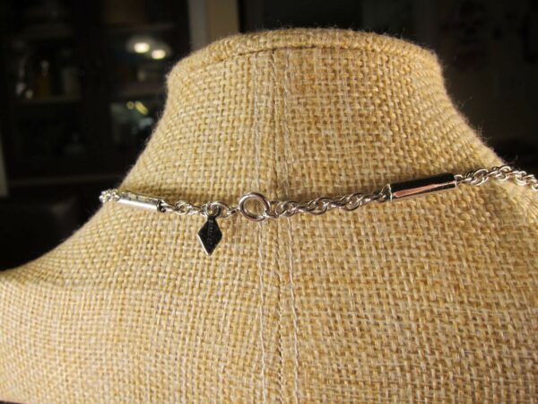 Beautiful silver tone mint condition vintage Sarah Coventry chain necklace 36" - Image 3