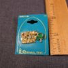 Vintage pin brooch by Roman "Proud to be Irish" shamrock on original card! MINT - Image 2