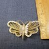 Beautiful vintage wirework gold-tone butterfly brooch/pin