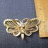 Beautiful vintage wirework gold-tone butterfly brooch/pin - Image 3