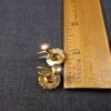 Wow! Unusual vintage clip-on earrings domed glass flying ducks or geese - Image 4
