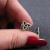 Rare vintage Retired James Avery sterling silver tie tack Celtic Trinity Knot