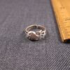 Cute sterling silver whale ring toe or finger resize to 4-7 bendable