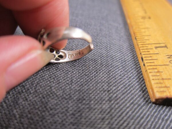 Cute sterling silver whale ring toe or finger resize to 4-7 bendable - Image 6