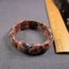 Beautiful unusual goldstone panel stretch bracelet both blue and orange! - Image 2