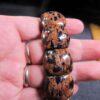 Beautiful unusual goldstone panel stretch bracelet both blue and orange! - Image 5