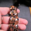 Beautiful unusual goldstone panel stretch bracelet both blue and orange! - Image 8