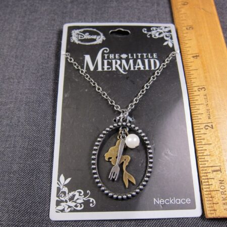 Disney Ariel Little Mermaid pendant necklace new w/dinglehopper fork!