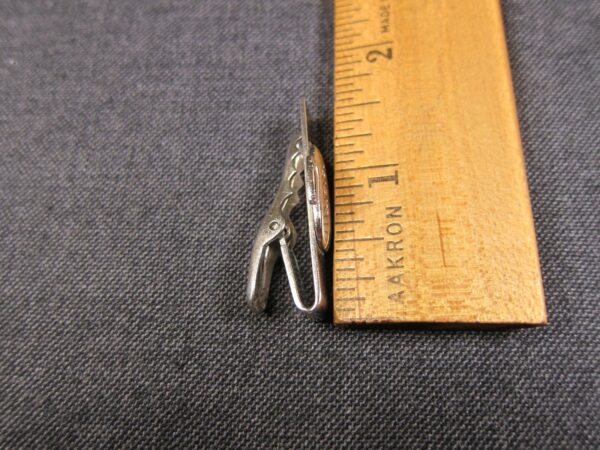 Wow! UNIQUE vintage tie clip clasp tack sterling silver Curling sport WCC - Image 9