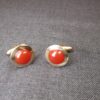 Gorgeous vintage Dolan Bullock D&B 1/20 12K gold filled carnelian cufflinks - Image 2