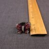 Adorable black & pink bling sparkly butterfly stretch ring sizes about 6-8 - Image 2
