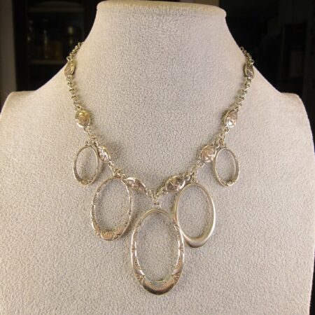 Gorgeous Brighton Swinging Sixties chain & loops necklace 16-18"