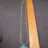 Gorgeous vintage Roman signed faux turquoise silver-tone 18" necklace - Image 5