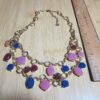 Gorgeous condition Talbot's tiered necklace w/acrylic multicolor dangles - Image 3