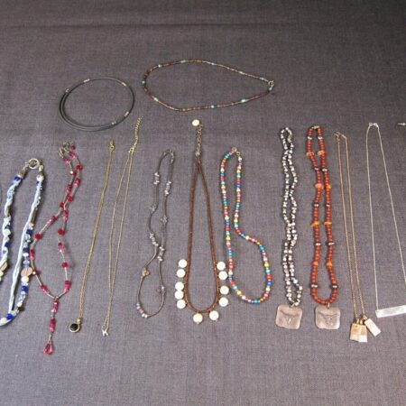 Big lot of 15 sterling silver, bead, necklaces tested chains pendants etc. 925