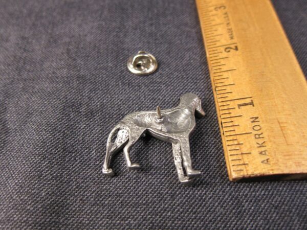 Very cute Pewter or pewter tone Dalmatian dog pin brooch vintage - Image 2