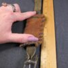 Thick Wide real leather bracelet browns w/word Grace on plaque across front - Image 4