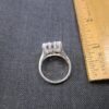 Beautiful Marsala 925 HUGE 1/2" CZ solitaire ring size 8 925 - Image 3