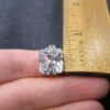 Beautiful Marsala 925 HUGE 1/2" CZ solitaire ring size 8 925 - Image 4