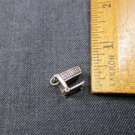 Cute sterling silver shopping cart charm 925