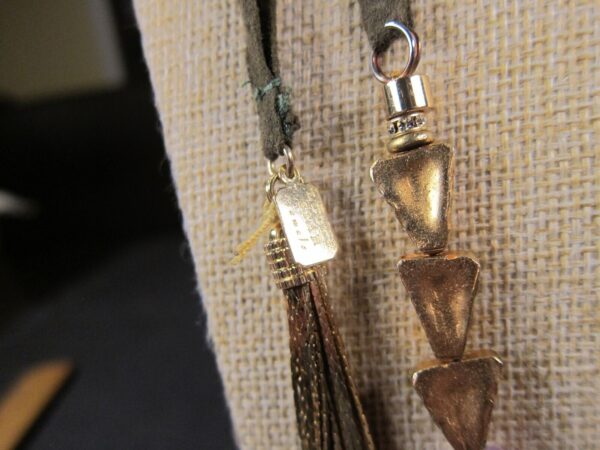 Gorgeous rainbow faceted stones cord lariat necklace Lucky Star Jewels AZ - Image 3