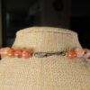 Gorgeous sterling silver and chunky orange agate stone necklace 16 - Image 3