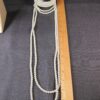 Wow! Gorgeous faux pearl statement necklace choker w/ long tiers signed Yolanta - Image 3