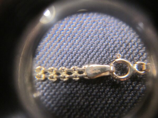 Wow! Stunning Aurafin Italy 14K fancy chain necklace with two dolphins 5.6g - Image 10