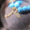 Gorgeous Zoe B. 14K toggle clasp necklace tiered beads turquoise wood MOP - Image 5