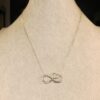 Gorgeous clean shiny 18" sterling silver necklace by EFY Infinity heart 925 - Image 2