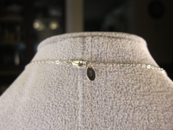 Gorgeous clean shiny 18" sterling silver necklace by EFY Infinity heart 925 - Image 3
