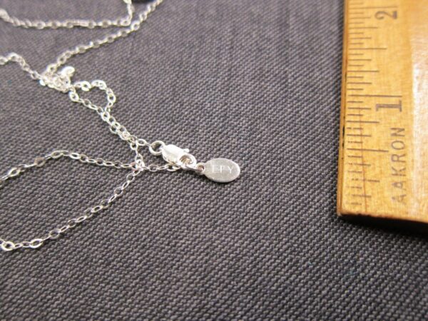Gorgeous clean shiny 18" sterling silver necklace by EFY Infinity heart 925 - Image 4