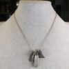 Very cute Amy Peters Studio pewter charms w/sterling silver 16" chain necklace