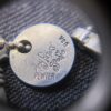 Very cute Amy Peters Studio pewter charms w/sterling silver 16" chain necklace - Image 4