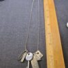 Very cute Amy Peters Studio pewter charms w/sterling silver 16" chain necklace - Image 6