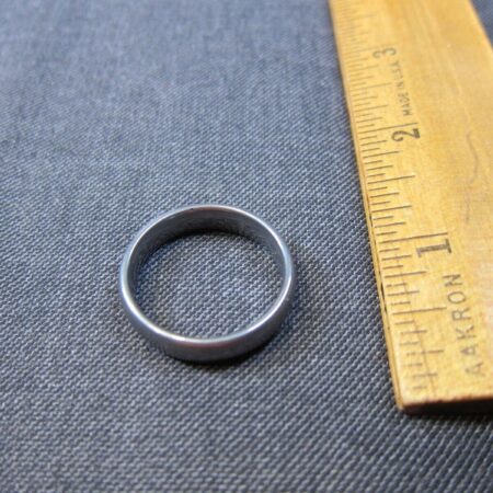 Gorgeous Triton .850 Tungsten Carbide smooth band ring silver size 12.5