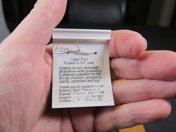 Beautiful new old stock Mandalay sterling silver tiger eye stone turtles pendant - Image 4