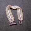 Gorgeous pastel hand-woven glass bead bracelet purple white green EASTER!