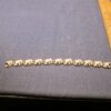 Beautiful vintage Y2K procession of elephants matte gold-tone bracelet 7.25" - Image 2